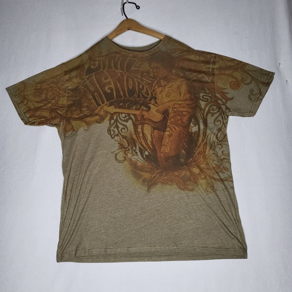 Jimi Hendrix "Scrollwork Jam" soft T-shirt‎ Mens Sz Xl (See Pictures)